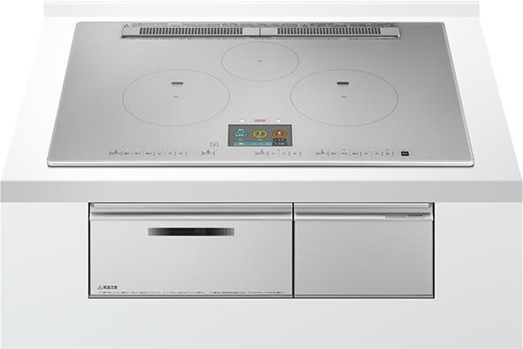 HITACHI 日立 HT-N1000STWF(S)ビルトイン3口OH「N1000Tシリーズ」鉄・ステンレス対応【幅75ｃｍ・単相200V】