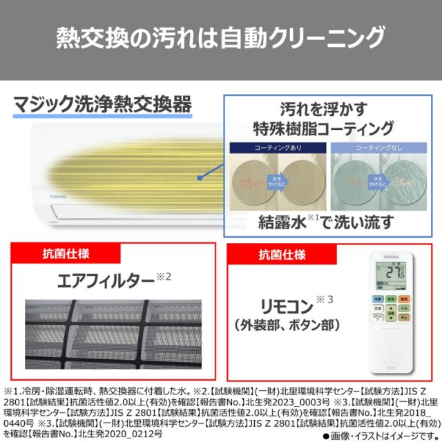 TOSHIBA 東芝 エアコン 10畳 2.8kW 2026年モデル 大清快Xシリーズ RAS-V281X W_7