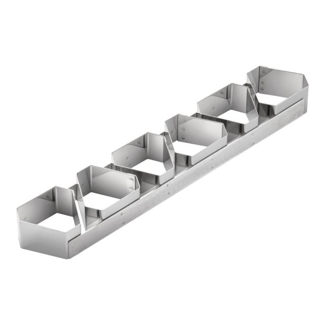 de BUYER デバイヤー １８−１０ケーキリング 三角Ｂ型／６連 ３１２９−９９