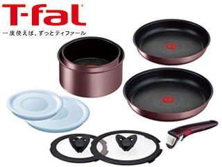 T-fal ティファール 取っ手の取れるシリーズ インジニオ ネオ ＩＨマロンブラウン アンリミテッド フライパンセット 9 L38591