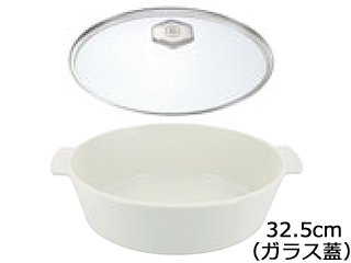 REVOL レヴォル レヴォル　レヴォリューション2　オーバルココット（ガラス蓋）　32.5cm　649873