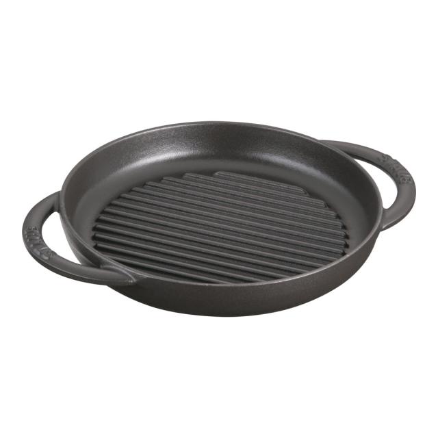 staub ストウブ ピュアグリル　２２cm　ブラック　４０５１１−５２０
