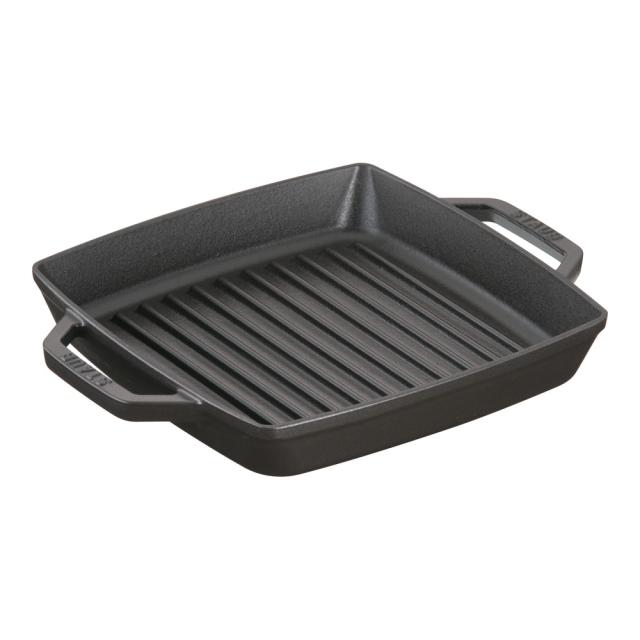 staub ストウブ ピュアグリル　スクエア　２３cm　ブラック　40511-728
