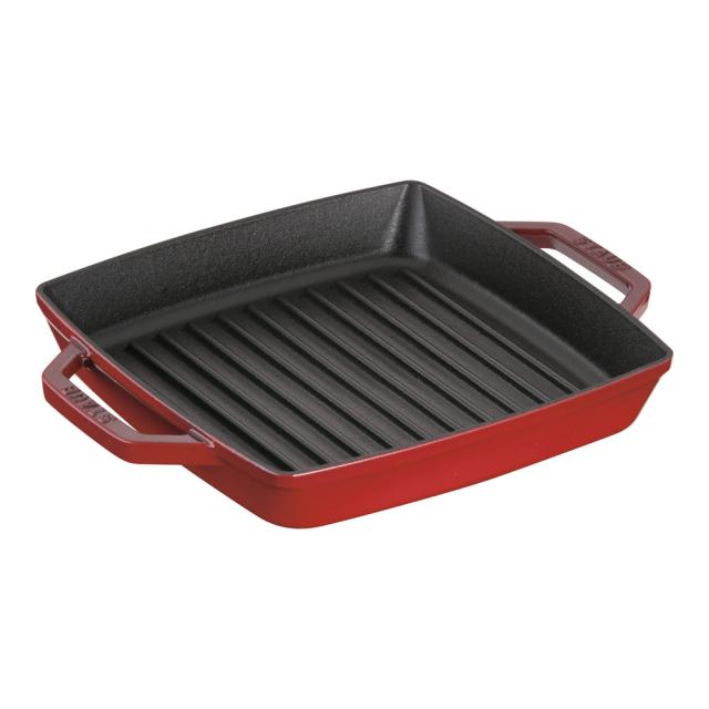 staub ストウブ ピュアグリル　スクエア　２３cm　チェリー　40511-730