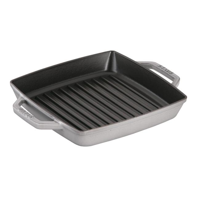 staub ストウブ ピュアグリル　スクエア　２３cm　グレー　40511-729