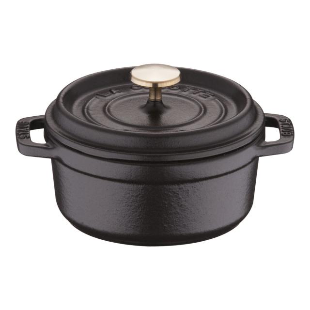 staub ストウブ 〔ホーロー鍋〕 RST3402 ピコ・ココット ラウンド (12cm)/ブラック