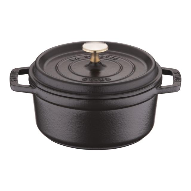staub ストウブ ホーロー鍋 RST3405 ピコ・ココット ラウンド (18cm)/ブラック