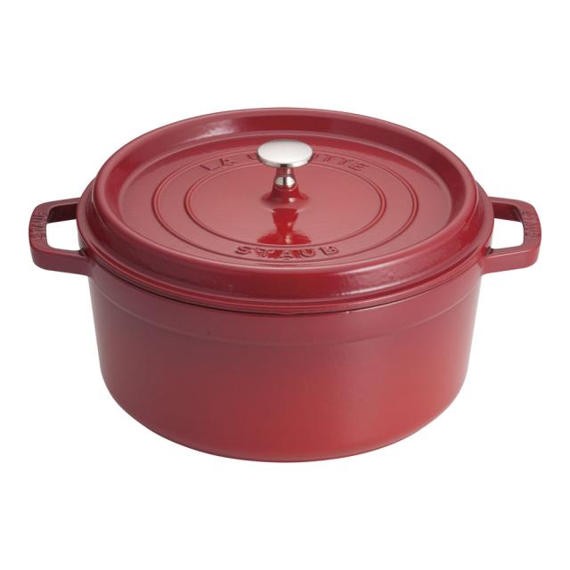 staub ストウブ ピコ　ココット　ラウンド／２６cm　チェリー　１０２６０６の通販は
