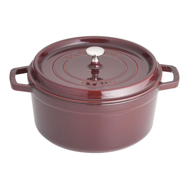 staub ストウブ ピコ・ココット丸　２６cm　グレナディン　40509-359の通販は