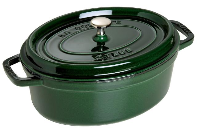 staub ストウブ ピコ・ココット　楕円　２９cm　バジル　40509-363の通販は