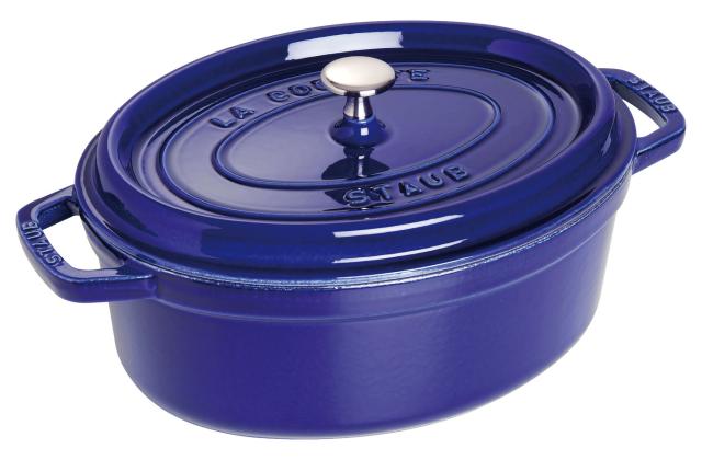 staub ストウブ ピコ・ココット楕円　２９cm　グランブルー40510-288の通販は