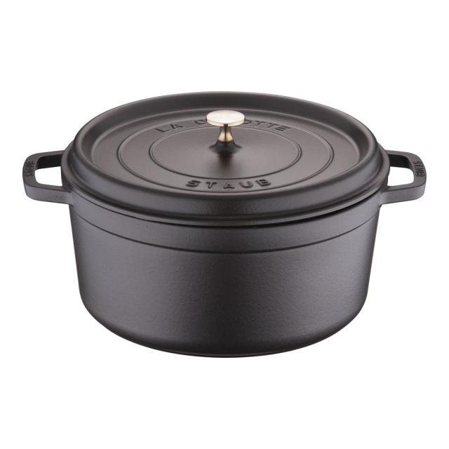 staub ストウブ ピコ・ココット　ラウンド／３０cm　黒　４０５０９−８６３
