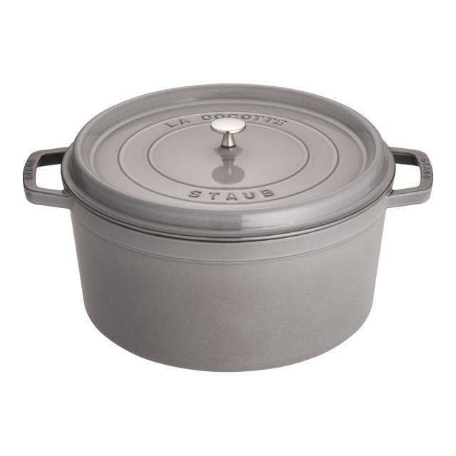 staub ストウブ ピコ・ココット 丸 34cm グレー 40510-308の通販は