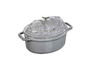 staub ストウブ ピギーココット　１７cm　グレー　40500-176の通販は