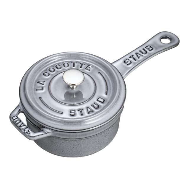 staub ストウブ ミニ　ソースパン／１０cm　グレー　１２４１０１８