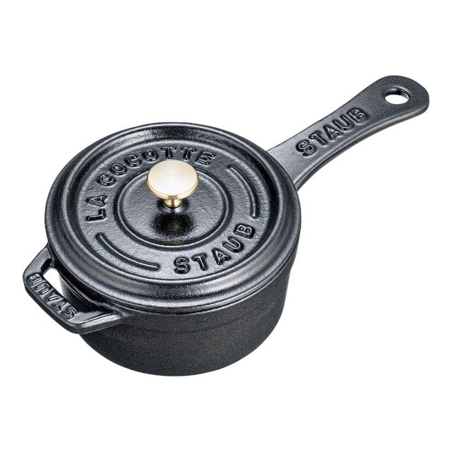 staub ストウブ ミニ　ソースパン／１０cm　黒　１２４１０２５