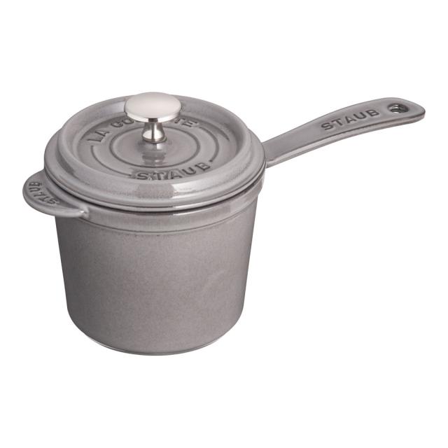 ストウブ ソースパン 14㎝ 40509706 ストウブ ソースパン STAUB(ストウブ) グレー色 容量1.2L