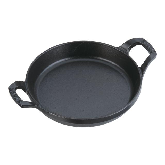 staub ストウブ 丸型グラタンプレート／１３０２０２３　２０ｃｍ　黒