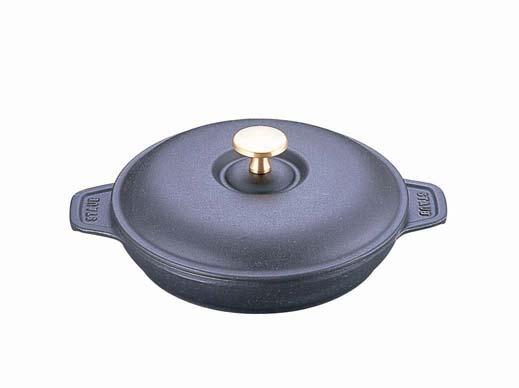 staub ストウブ ストウブ ニダベイユ・両手フライパン 40509-384 24cm 黒