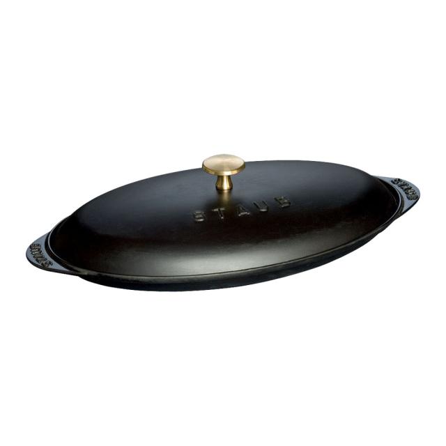 staub ストウブ フィッシュホットプレート(31cm)/ブラック