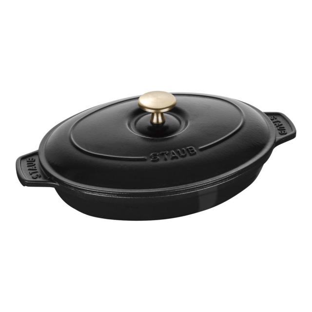 staub ストウブ RST3701 オーバルホットプレート(23cm)/ブラック