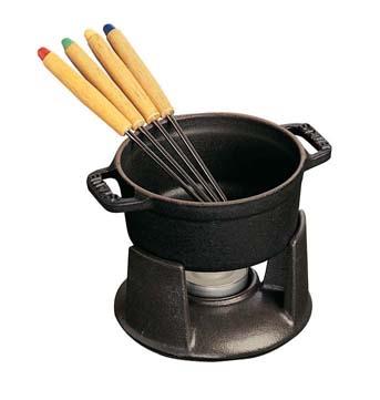 staub ストウブ ミニ・チョコ　フォンデュセット／１４００４２３　黒の通販は 9,723円