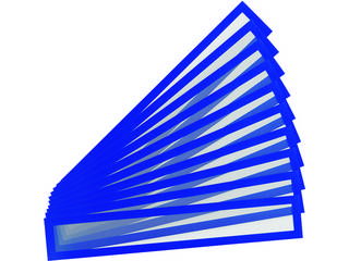 tarifold/タリフォールド PVCマグネットフレーム(ヘッダー)A2用 10枚入り ブルー 195221 10,225円