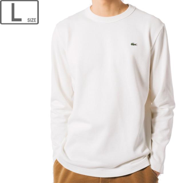 LACOSTE ラコステ 【メンズ】クラシックフィット ロングスリーブTシャツ 【ホワイト】【Lサイズ】 TH7019-99