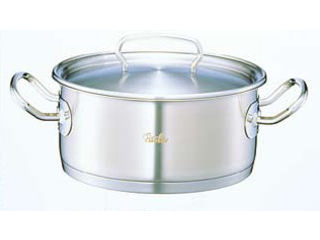 Fissler フィスラー 18-10キャセロール／８０−１３８（蓋付） ３２cm