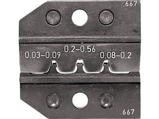 RENNSTEIG/レンシュタイクヴェルクツォイゲ 圧着ダイス 624-667 ピンコンタクト 0.03-0.2 624-667-3-0