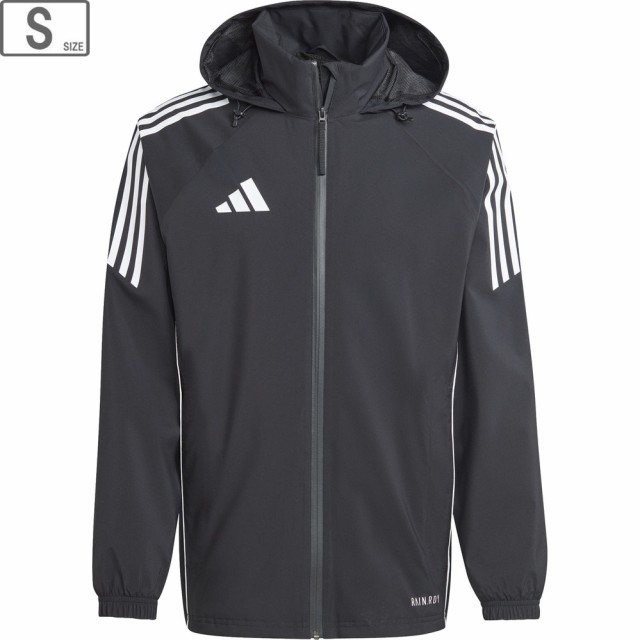 アディダス adidas 【メンズ】 サッカー TIRO 24 レインジャケット HAR66 【ブラック/ホワイト】【Sサイズ】の通販は