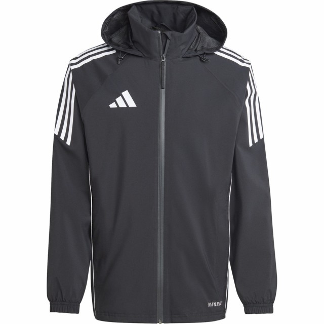 アディダス adidas 【メンズ】 サッカー TIRO 24 レインジャケット HAR66 【ブラック/ホワイト】【Sサイズ】の通販は