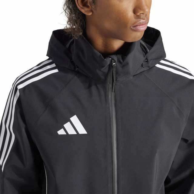 アディダス adidas 【メンズ】 サッカー TIRO 24 レインジャケット HAR66 【ブラック/ホワイト】【Sサイズ】の通販は