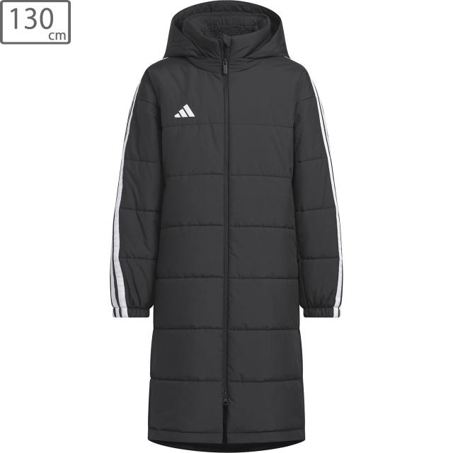 adidas アディダス 【ジュニア】マストハブ スリーストライプス ルーズフィット ボア ロング コート 【J130サイズ】 VS459