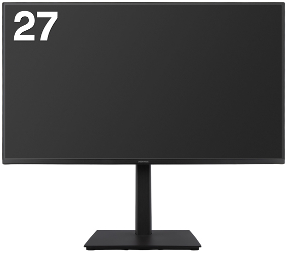 GREEN HOUSE グリーンハウス フルHD対応 27型液晶ディスプレイ/HDMI D-Sub DP/ブラック/画面昇降回転/スピーカー GH-LCW27DH-BK