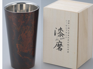 UCHIKI ウチキ SCWL501　漆磨　二重構造ストレートカップ　１客　本漆塗装品　黒漆流しの通販は 6,089円