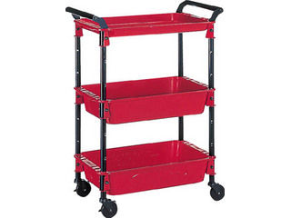 TRUSCO/トラスコ中山 ツールワゴンロイヤル 586X320X833 深2浅1 赤 TWR-4 Rの通販は 14,043円
