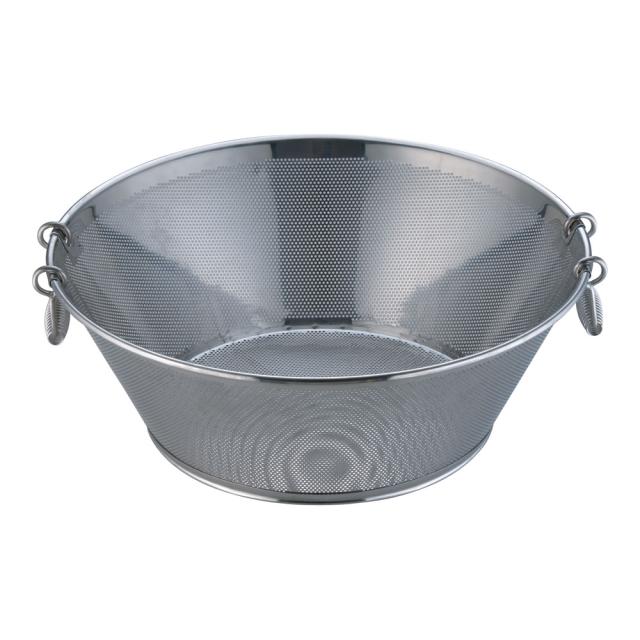 Sampo 三宝産業 ＵＫ１８−８パンチング平底揚ざる／５１cmの通販はざる・かご
