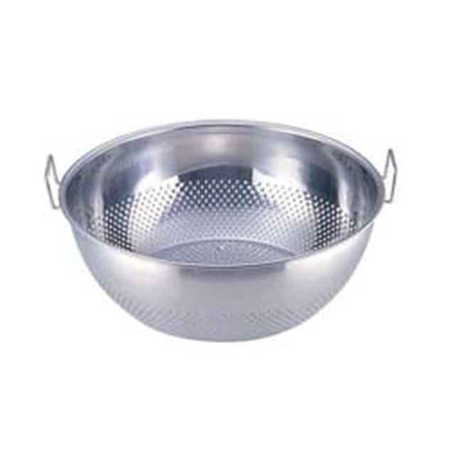 Sampo 三宝産業 ＵＫ１８−８パンチング　手付浅型ザル／４６cm