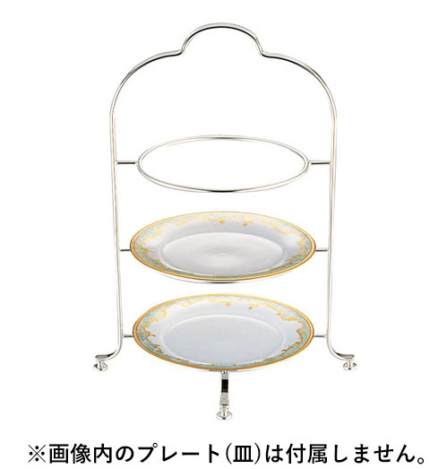 Sampo 三宝産業 YUKIWA UK18-8 3段ハイティースタンド 小