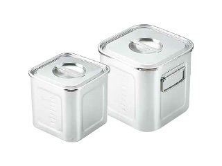 Sampo 三宝産業 ＳＡモリブデン深型角キッチンポット／目盛付（手付）　２４cm 14,399円