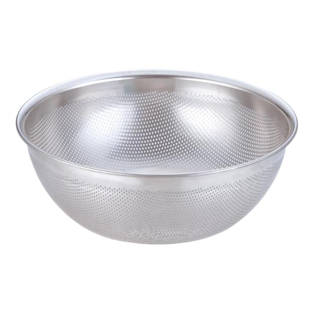 UK18-8HACCP対応パンチング浅型ザル33cm
