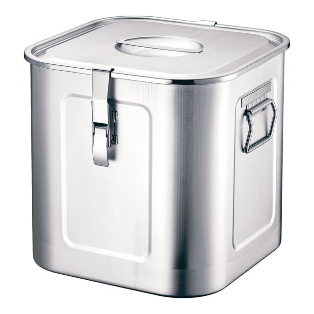 Sampo 三宝産業 18-8パッキンフック付角キッチンポット 36cm (手付