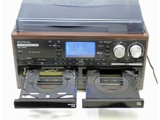 WINTECH 廣華物産 KRP-309MCWS スピーカー搭載ダブルCDマルチ