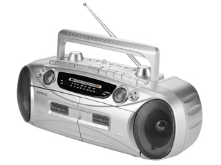 WINTECH 廣華物産 WCT-2 ダブルラジカセ シルバー×ガンメタリック