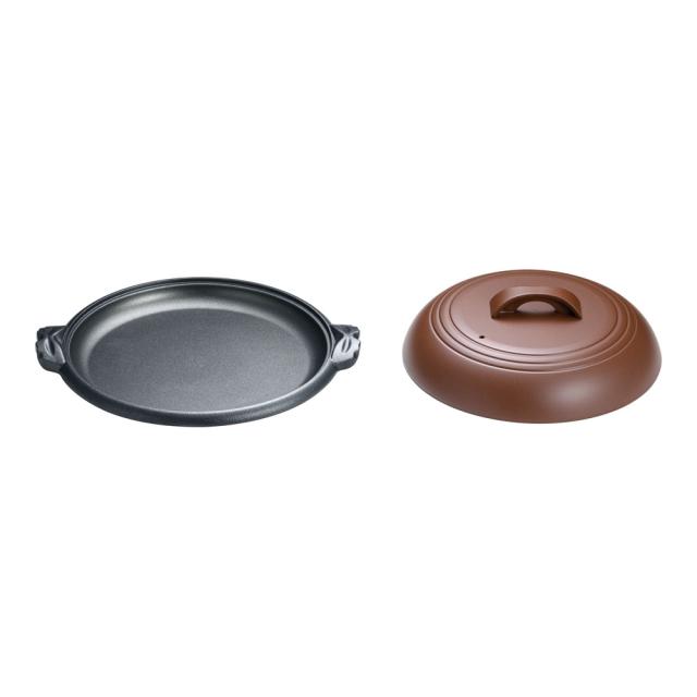 MIN マイン アルミ陶板鍋素焼き茶関脇２７ｃｍ／Ｍ１０−５４３