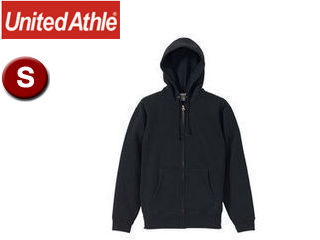 United Athle/ユナイテッドアスレ 10.0オンス T/Cスウェット フルジップパーカ（裏起毛）アダルト 【S】 （ブラック）