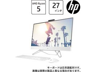 HP エイチピー 27型液晶一体型デスクトップPC 27-cb0000 AiO G1モデル(Ryzen5/8GB/256GB SSD+2TB HDD) 613V6PA-AAAA