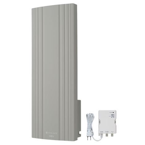 サン電子 WG20VB-G-EC 地デジ用UHF平面アンテナ ブースタ内蔵型 20素子 垂直偏波用 グレージュ