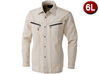 chusan/中国産業 長袖シャツ 6Lサイズ アイボリー 8161-03-6Lの通販は